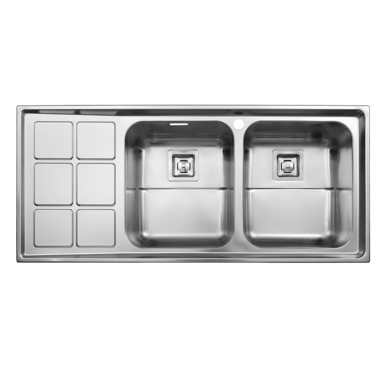 سینک دو لگنه مدل 761 استیل البرز (ALBORZ)